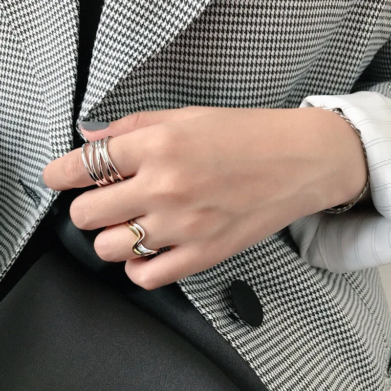 Silver Rings Real 925 Sterling Silver Rings for Women
