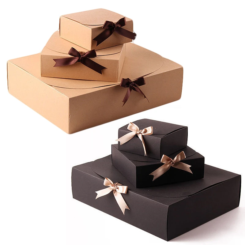 Cajas de embalaje de dulces en caja de regalo para hornear galletas,  embalaje cuadrado para camisa de cumpleaños, boda, caja de regalo de  bufanda para Jersey, 1 ud.|Envoltorios y bolsas de regalo| -