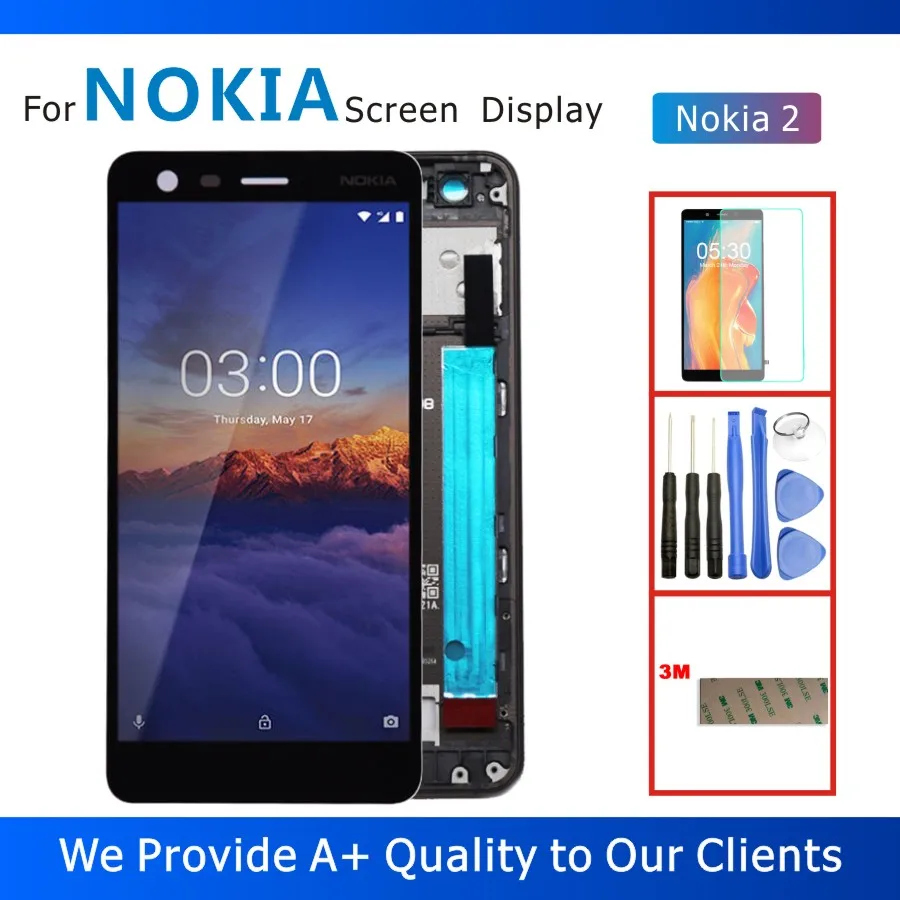 100% протестированный 5 0 &quotЖК дисплей для Nokia 2 TA 1029 720x1280 экран с сенсорным экраном