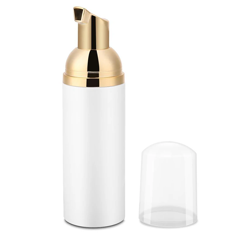 Eyelash Foam Cleanser Eyelashes Shampoo Mild Makeup Cleaning Glue Eye Lash Cleaning Foam Gold Pump Head Makeup Remover 60ml