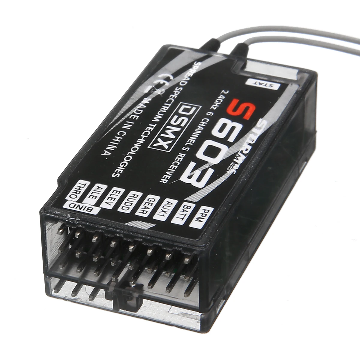 New S603 DSMX 6 Channel  2.4 GHz Air Receiver Connector RX Support DSM2/DSMX rReceiver Fit For Spektrum Transmitter Support