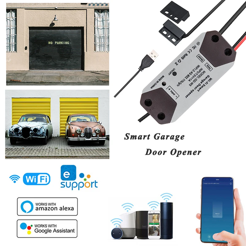 EWeLink WiFi Smart Switch Garage Door Opener Gate Controller Compatible With Alexa Echo Google Home Life IOS Android | Электроника