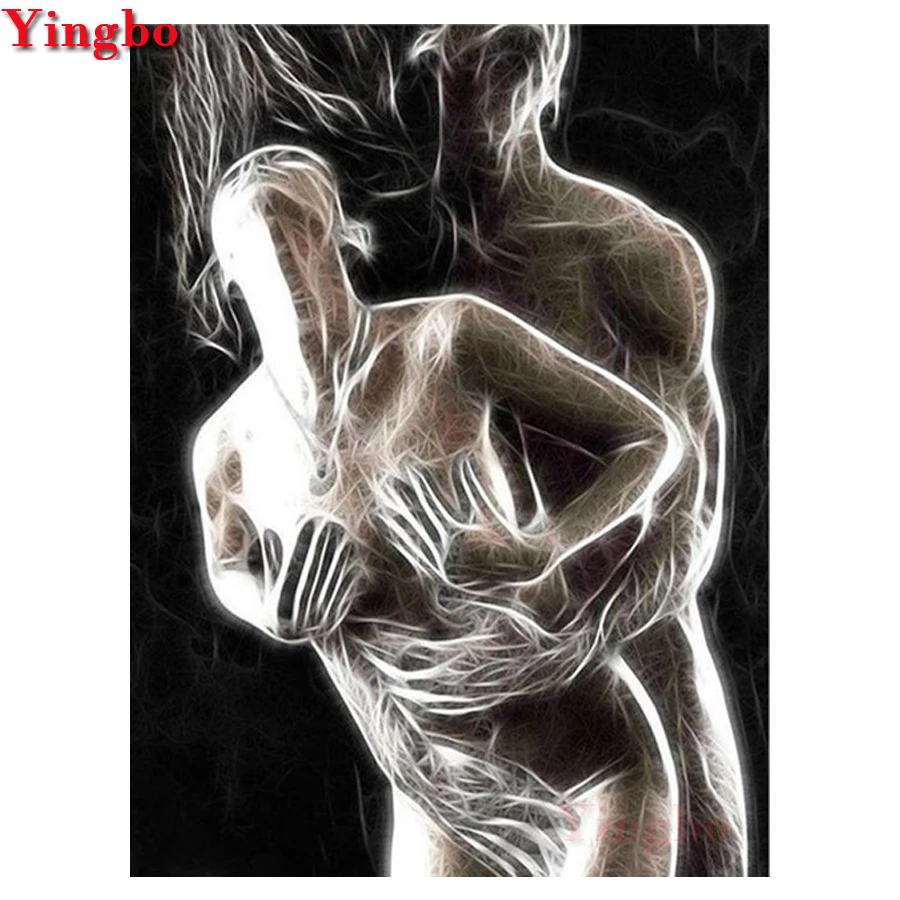 

DIY Diamond Painting Full Square/Round Sexy couple abstract art Diamond Embroidery Cross Stitch Rhinestones Mosaic Diamond art