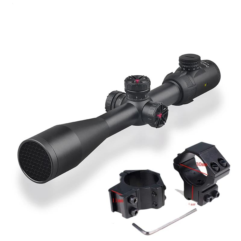 low 11mm mount Дальность обнаружения HI 6-24X50SFIR Riflescope R& G с подсветкой боковая фокусировка Parallax прицел для оружия Охота стрельба - Цвет: low 11mm mount