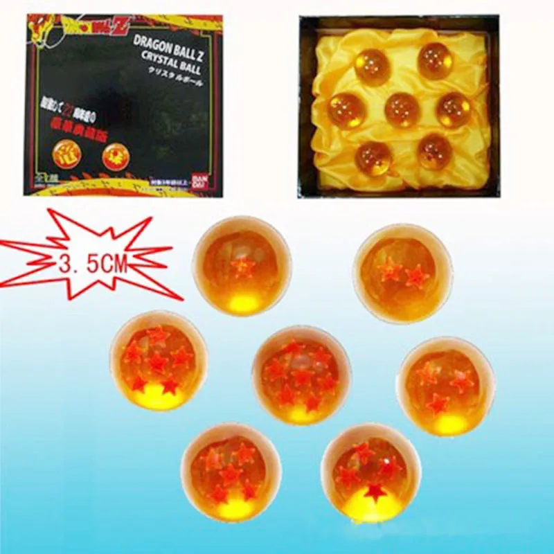 

Cheng yuan Anime Seven Dragon Ball Small 7-Star Dragon Ball 3.5 Cm Dragon Ball Summon Dragon Boxed Decoration