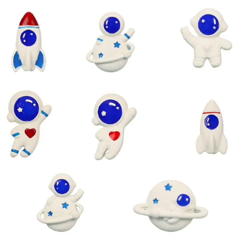 1PCS Fashion Astronaut Small Brooch Rocket Cartoon Badges Cute Moon For Clothing T-shirt Clothing Accessories 2