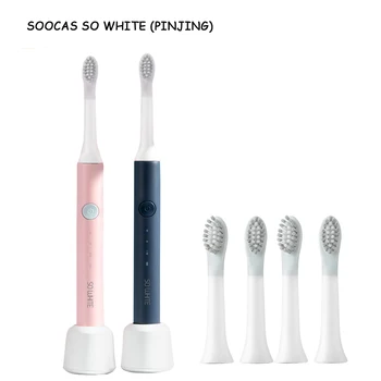 

SOOCAS SO WHITE Electric Toothbrush Wireless USB Rechargeable Teeth Cleaning Brush Sound Waves Smart Ultrasonic Whitening Brush