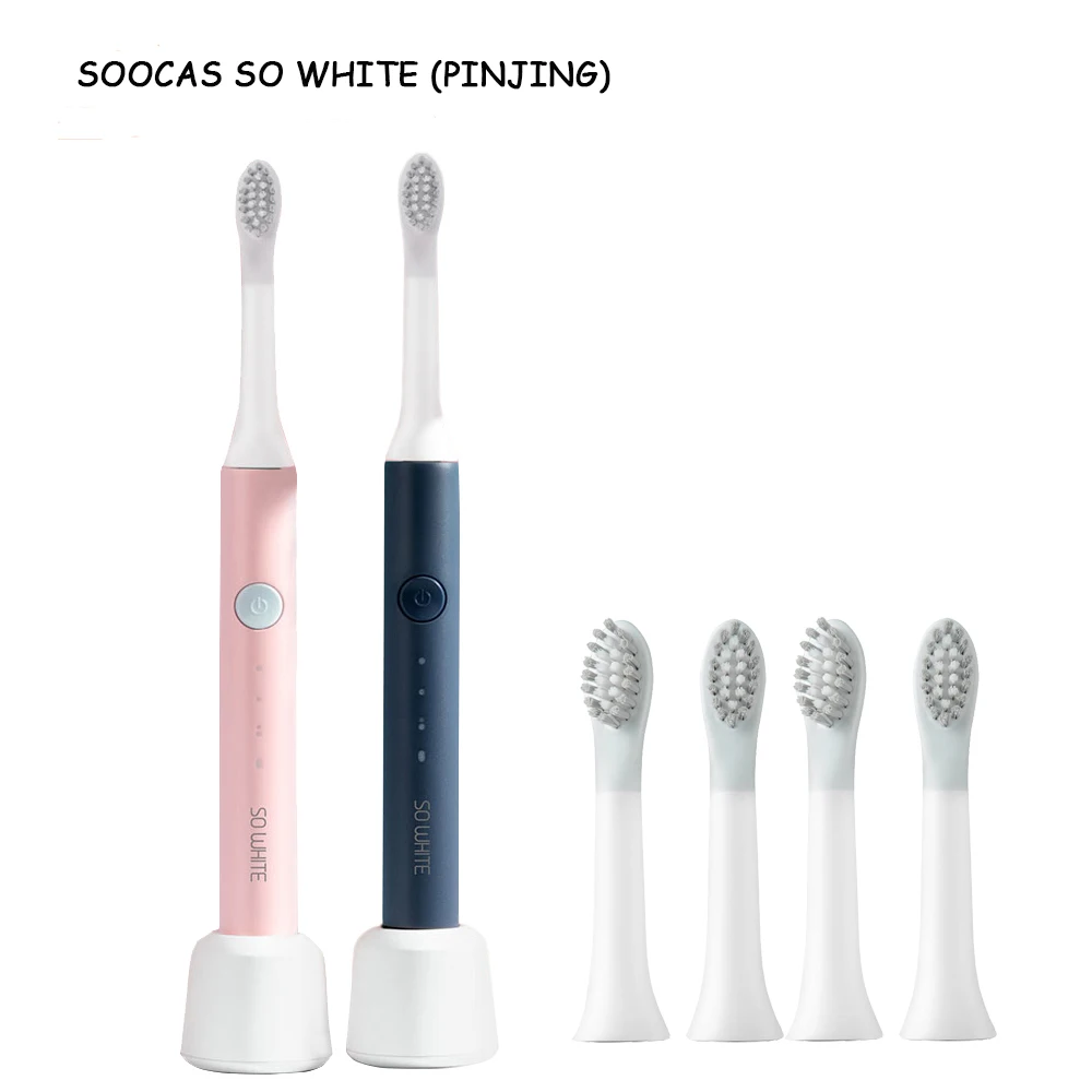 SOOCAS SO WHITE Electric Toothbrush Wireless USB Rechargeable Teeth Cleaning Brush Sound Waves Smart Ultrasonic Whitening Brush SOOCAS SO WHITE Electric Toothbrush Wireless USB Rechargeable Teeth Cleaning Brush Sound Waves Smart Ultrasonic Whitening Brush