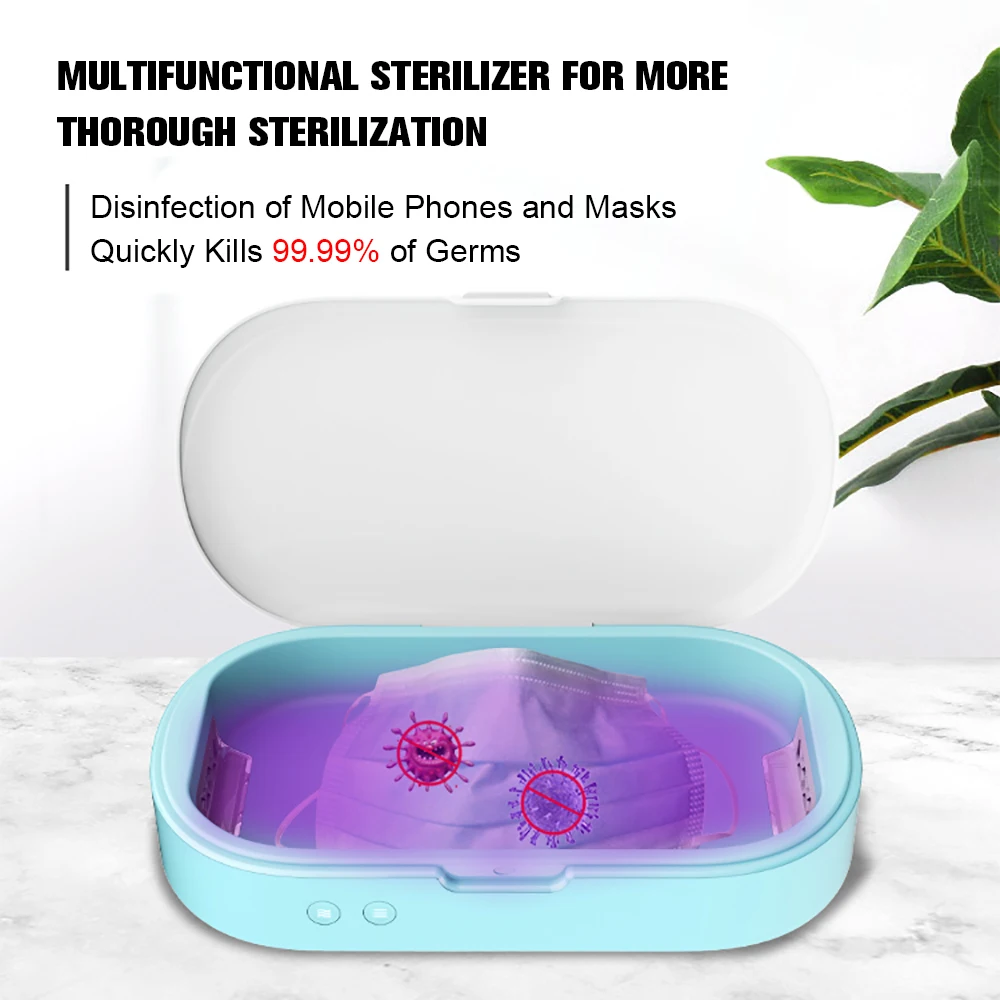 

Automatic UV Sterilizer Box for Mobile Phone Masks Watch Glasses Toothbrush Sterilizer Disinfection Box for Home Office Presale