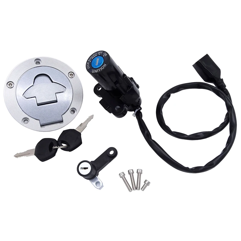 1 Set Motorcycle Ignition Switch Fuel Tank Gas Cap Seat Lock for Yamaha YZF-R3 YZF R3 RH07 RH12 with 2 Key | Автомобили и