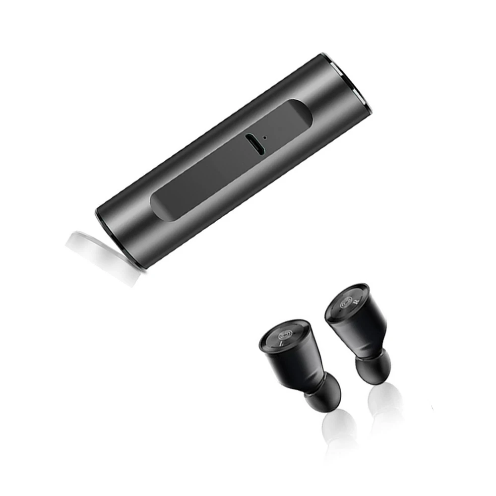 Мини беспроводные наушники пара наушников Bluetooth 5,0 TWS водонепроницаемые наушники с батарейным чехлом Hands Free гарнитуры