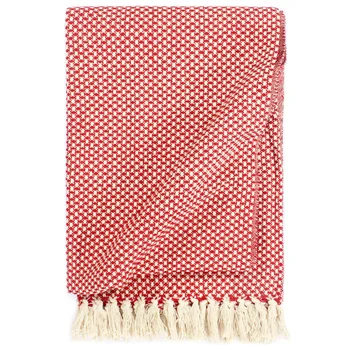

Throw cotton 160x210 cm red for Beds Solid Color Bed spread Soft Blanket On the Sofa Warm Throw Blanket