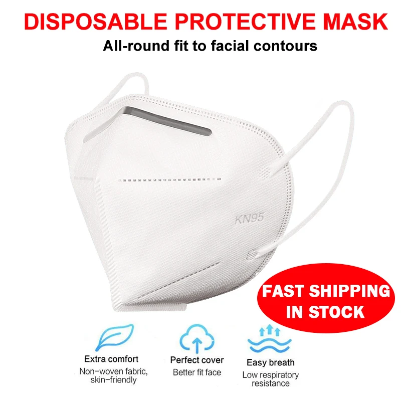 

KN95 Medical Masks Dustproof Anti-fog Breathable Face Masks KN95 Mask 95% Filtration Earloop Surgical Masks Medical