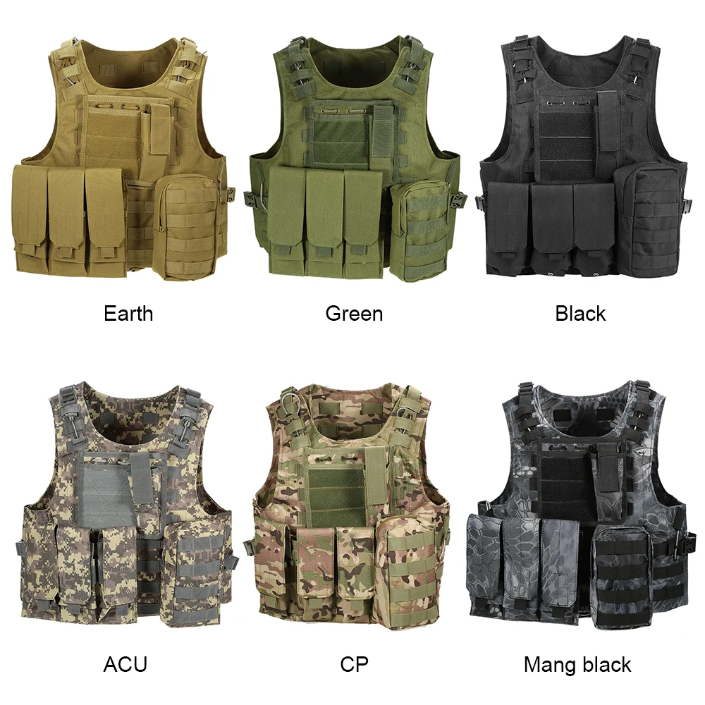 Открытый Жилет Molle модульная передача Перевозчик Регулируемый тренировочный игровой Пейнтбол штурмовой жилет страйкбол военный тактический жилет