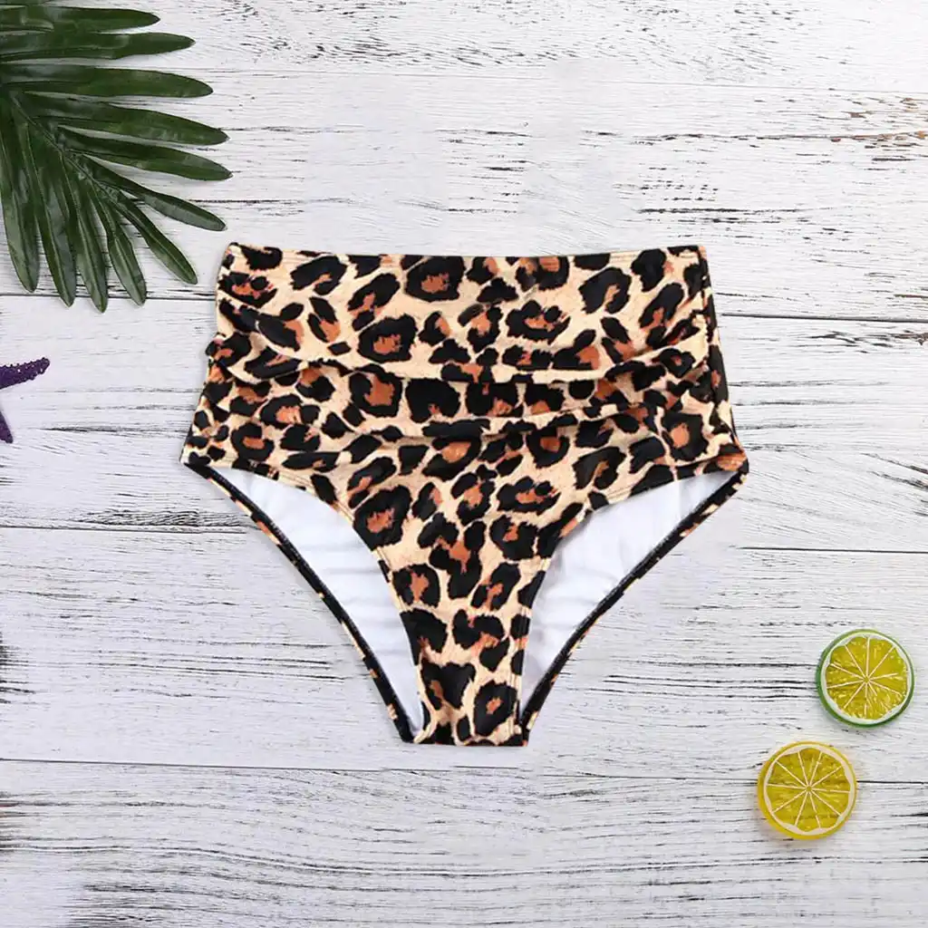 leopard print swimsuit bottoms