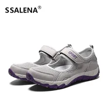 Для женщин среднего возраста прогулочная обувь Для женщин светильник Вес дышащая обувь Для женщин на шнуровке Туфли без каблуков спортивная обувь размер 35-41 и выше, Aa11121