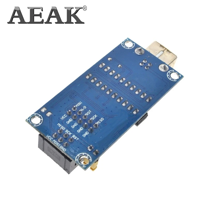 AEAK USBTiny USBtinyISP AVR ISP программатор загрузчик Meag2560 uno r3 6 контактный кабель для