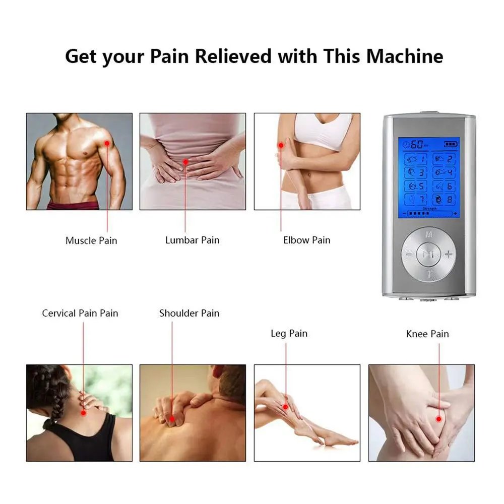 PM8 Tens Unit & Muscle Stimulator - Pain Relief Therapy 