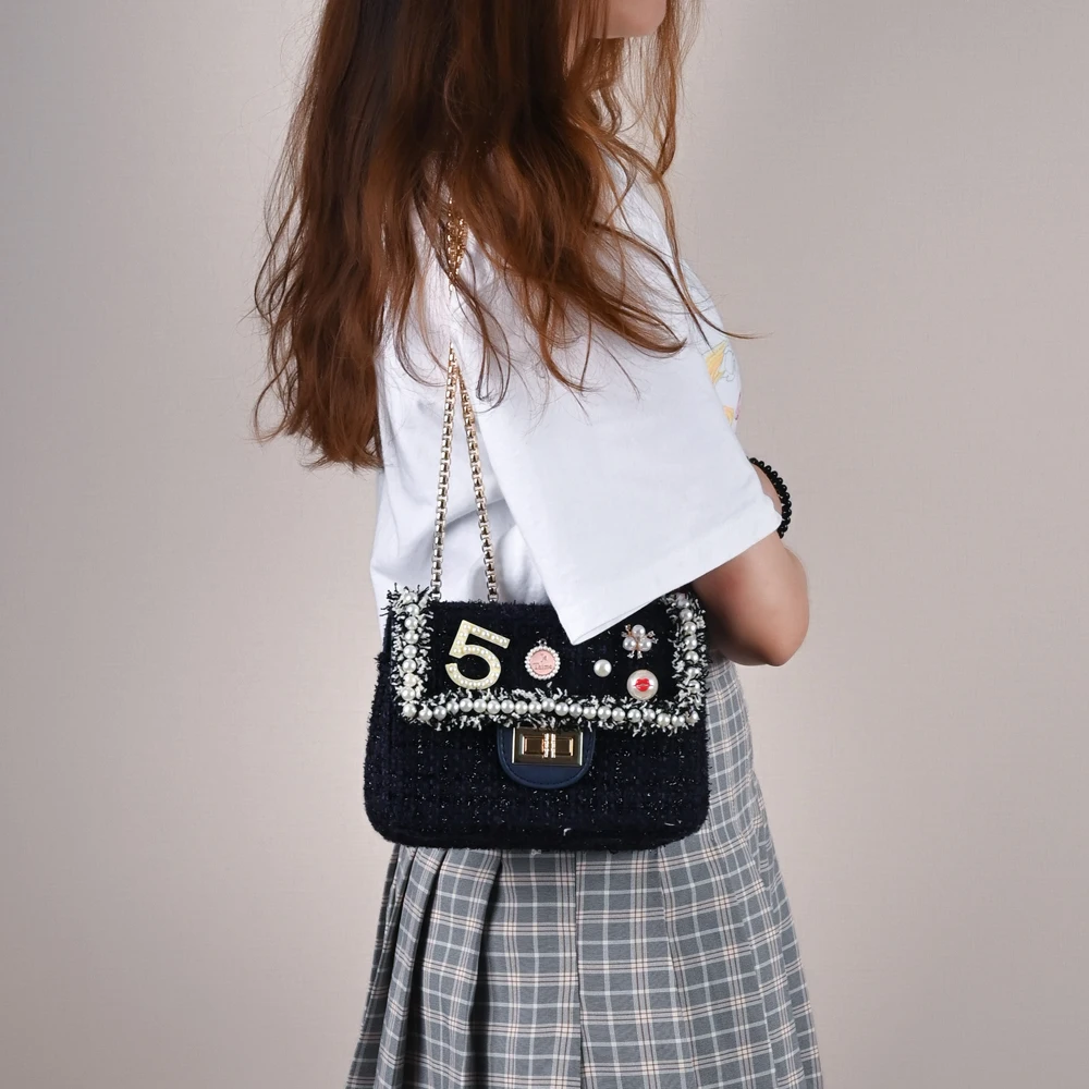 Редкая креативная Повседневная известная дизайнерская фирменная сумка-слинг для женщин, модная женская маленькая сумка-мессенджер, шерстяная женская сумка HM6025