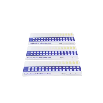 

5Pcs Whitening Teeth Paste Gel Toothpick Colorimetric Card PVC Waterproof Teeth Colorimetric Waterproof PVC Tooth Paste