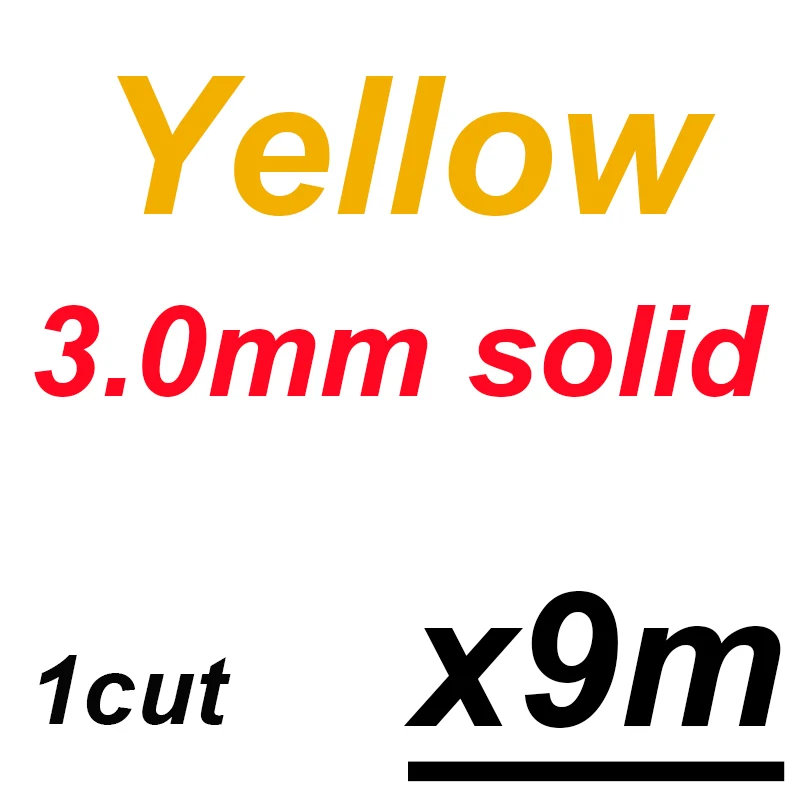 9m 3.0mm in yellow Victorsense 6/9/20 М рыболовные канаты 2,2 мм 2,4 мм 2,6 2,8 3,0 3,2 мм сплошной латексная трубка модели латекс эластичный лески - Цвет: 9m 3.0mm in yellow