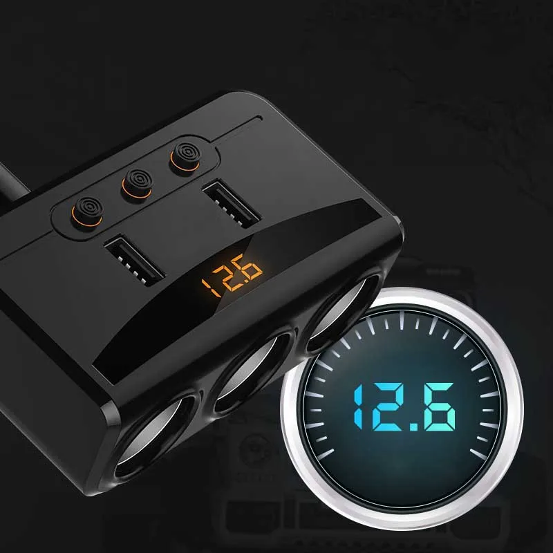 Автомобильное автомобильное зарядное устройство с Bluetooth, одна минута, три прикуривателя, 2USB, автомобильное зарядное устройство, автомобильное зарядное устройство, одна тяга, три 2USB, автомобильное зарядное устройство, адаптер