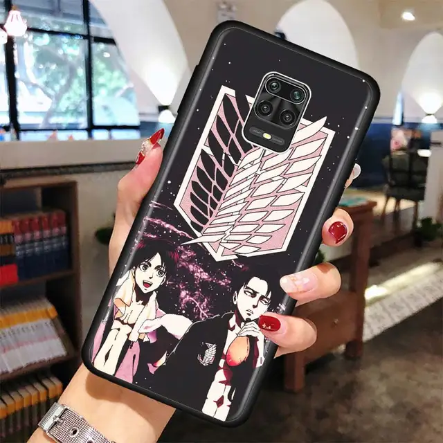Anime attack on Titan Phone case for Xiaomi Redmi Note 7 8 9 Pro 8T 9S 6 6A 7A 8A 9A 9C K20 K30 Pro Black Silicone Soft Cover B08