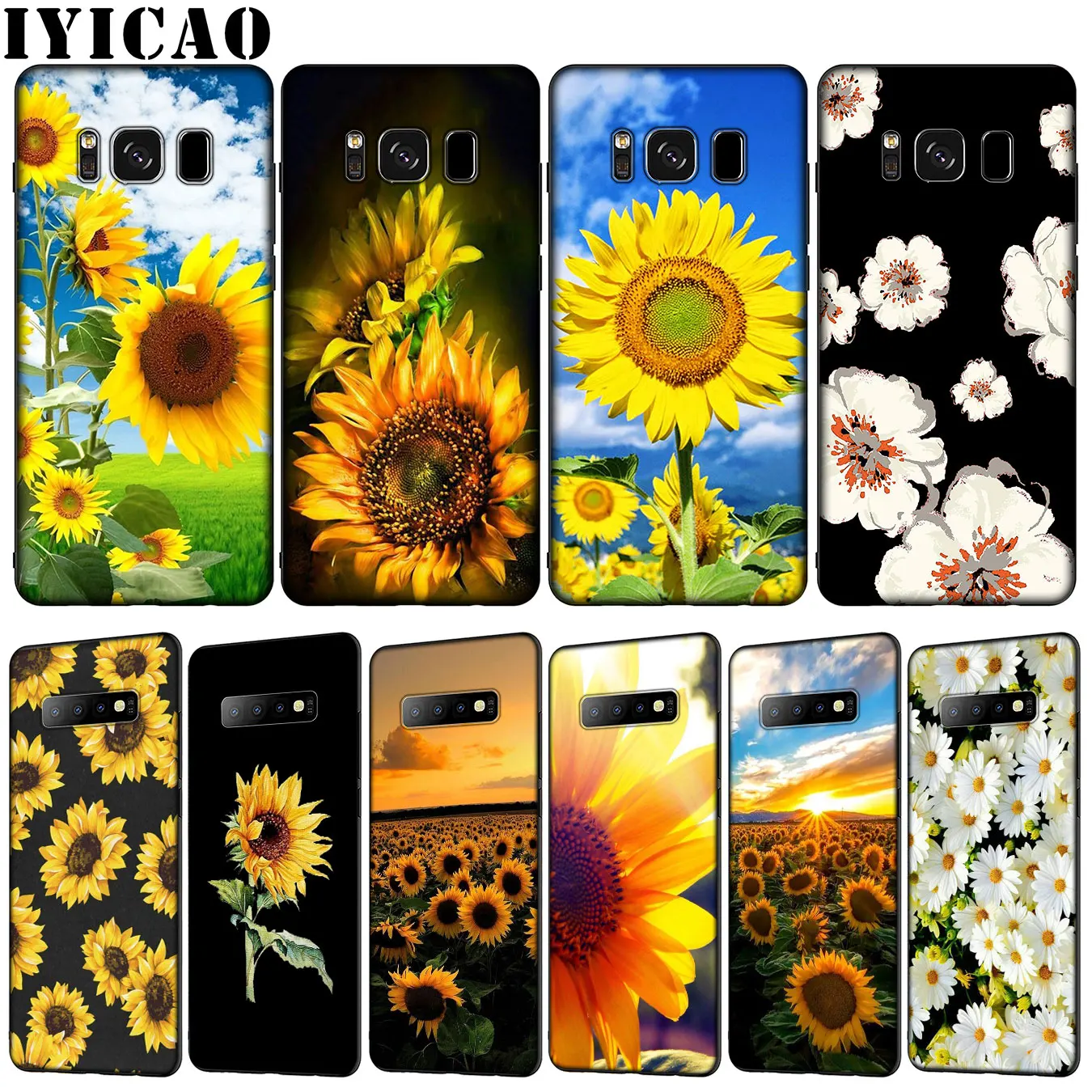 Цветной желтый мягкий чехол с изображением подсолнуха для Samsung Galaxy S20 Ultra S10 Lite S9 S8