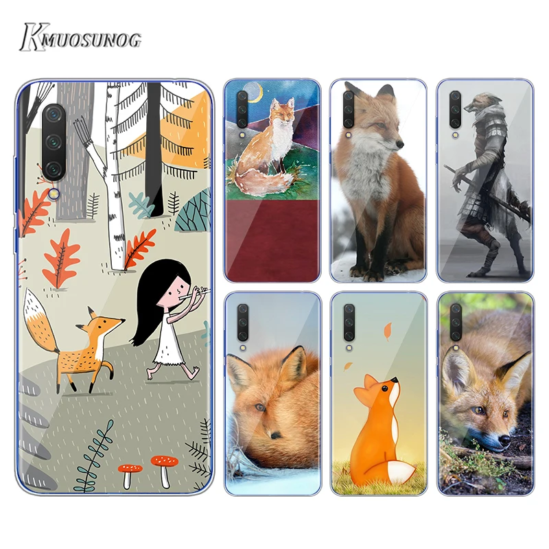 

Cute Animal fox for Xiaomi Poco M2 Pro Mi 9 9T CC9 10 Lite 5G Pro Note 10 9 SE 8 A3 F1 Lite TUP Phone Cover