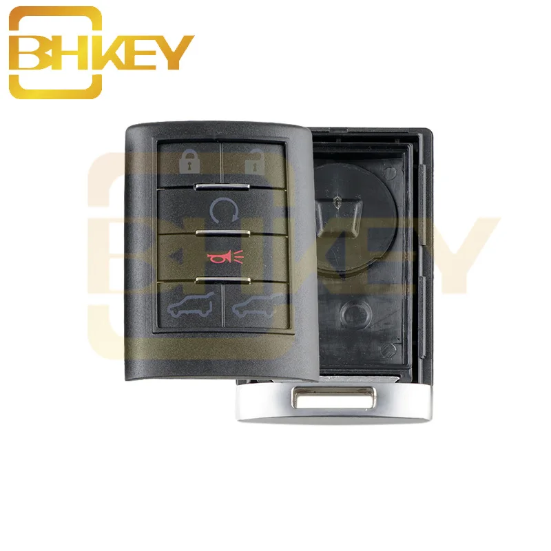 BHKEY 6 кнопок дистанционного ключа автомобиля чехол для Cadillac Escalade ESV EXT 2007 2008 2009 2010 2011 2012 2013 ключ оболочки