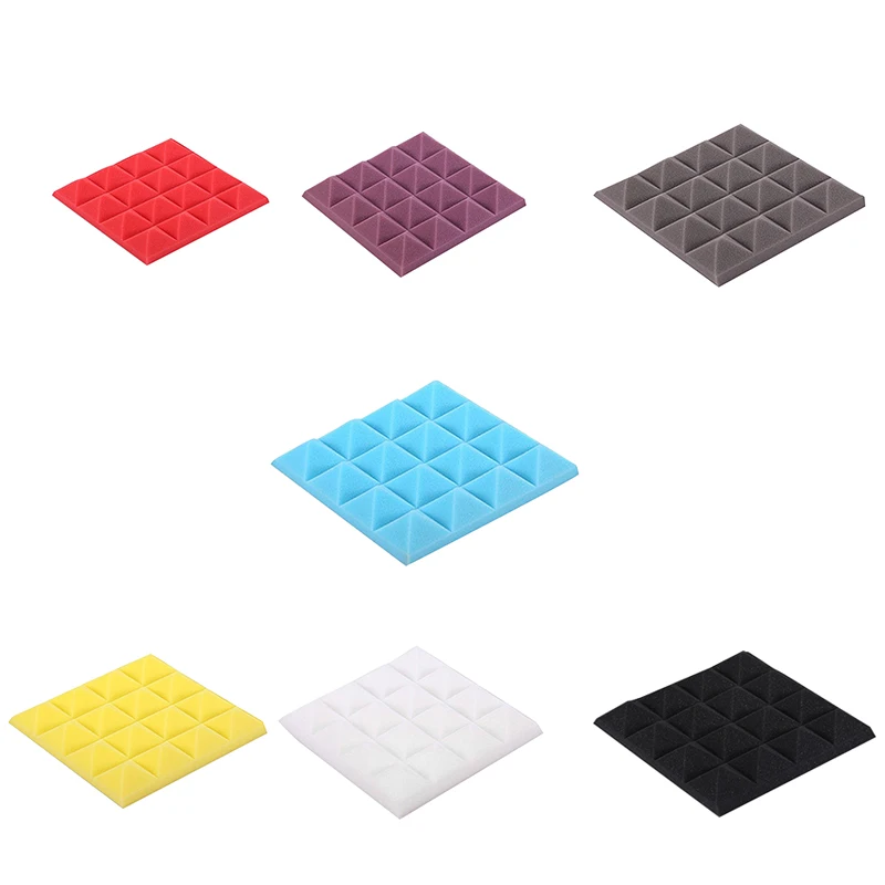 25X25X5 см Звукоизоляционная губка, акустическая пенная панель, Звукопоглощающая студия Ktv, звук для домашнего декора, художественная спальня, ванная комната, гостиная