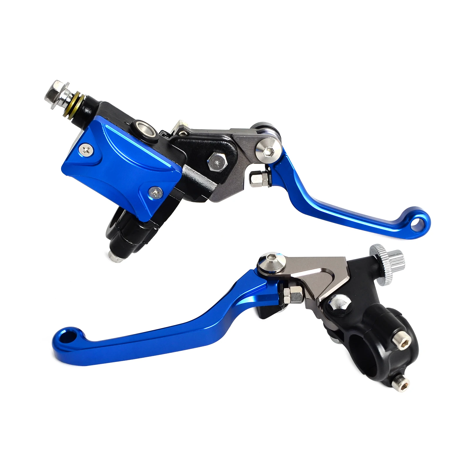 7/8" Universal Motorcycle Hydraulic Brake & Cable Clutch Lever Set Assembly For For Kawasaki KX 65 85 125 250 KLX125 250 450 - - Racext 22