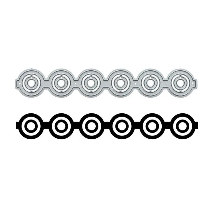 

InLoveArts Double Circle Border Metal Cutting Dies Background Scrapbooking Making Cards Decorative Embossing Crafts Stencils