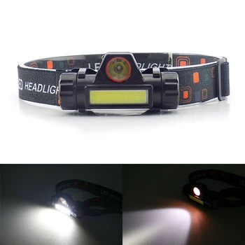 

COB 90 Degree Rotatable Headlight Outdoor Rechargeable Magnetic Camping Light Headlight+USB Charging Cable