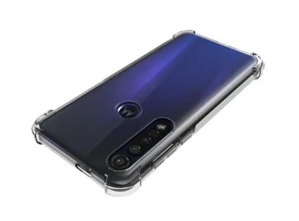 Для Motorola Moto G8 Plus чехол+ закаленное стекло Прозрачный мягкий ТПУ резиновый гелевый защитный чехол