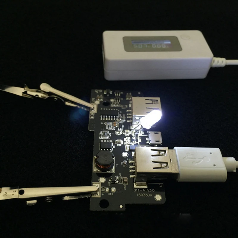 5V Power Bank Charger 1A 2A Booster Module Charging Circuit Board Step Up Boost Power Supply Dual USB Powerbank Electronic Kit