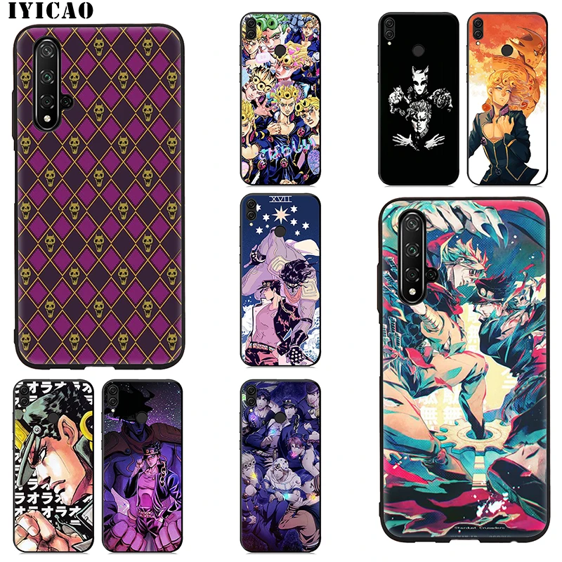 IYICAO JoJo Is Bizarre Anime Japan Soft Case for Huawei Honor 20 10 9 9X 8X 8C 7X 7C 7A 6A Lite Pro View Note Silicone |