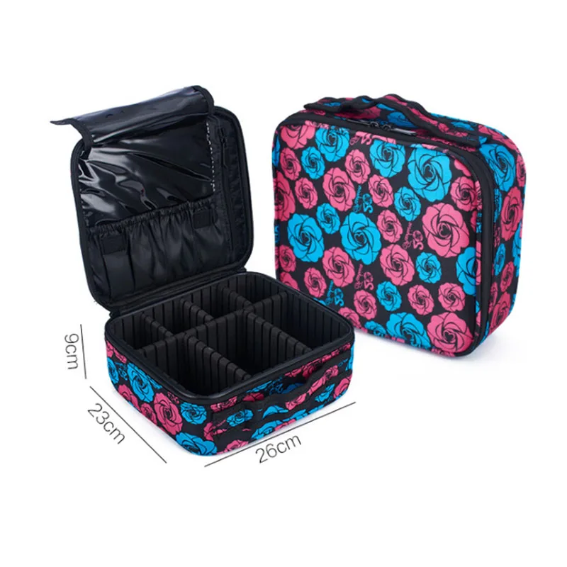 G New Professional Toiletry Bags Cosmetic Case Organizer Women Travel Make Up Box Big Capacity Cosmetics Suitcases for Makeup - Цвет: G