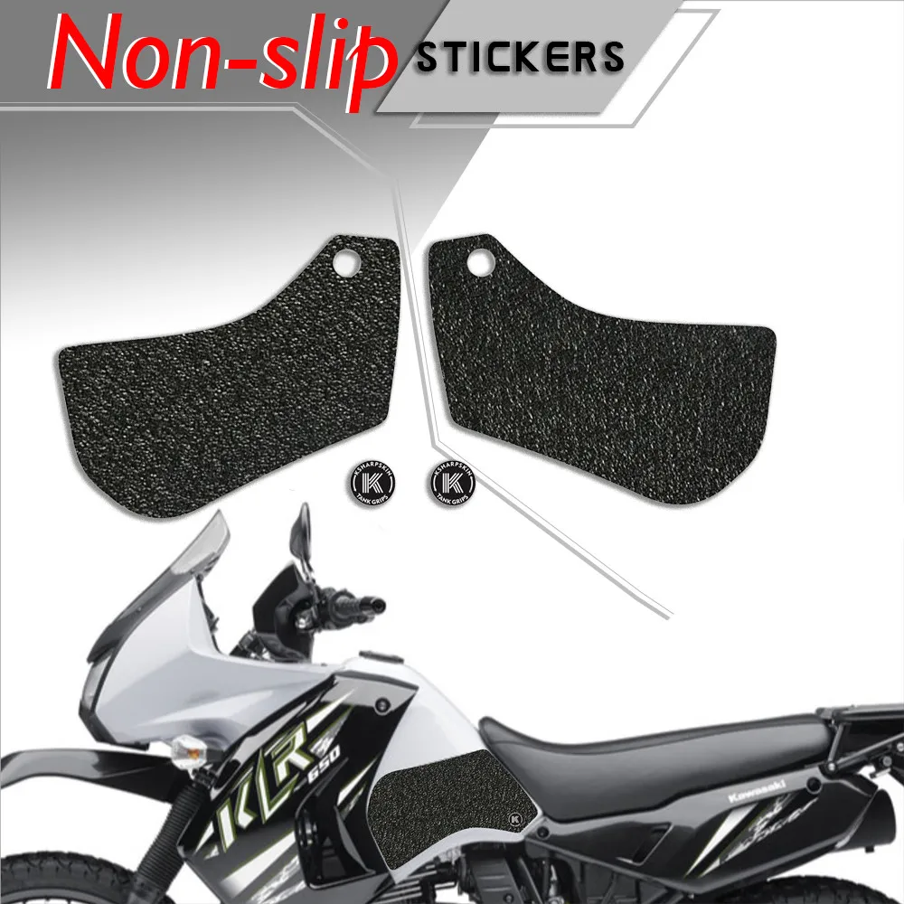 Black Tank Gas Pad Knee Fuel Side Grips Protector For Kawasaki Ninja 300 250 2008-2018