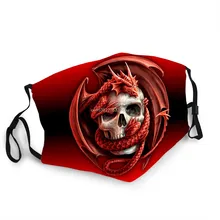 2020 3d Printing funny Skull Mask Pm2.5 Filter Dustproof Washable Fabric Mouth Mascara Mexican Sugar Skull Adult/kid Masker Kpop