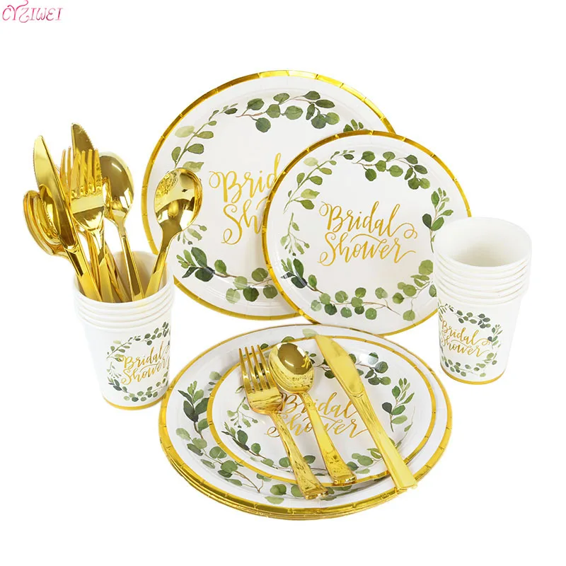 Disposable Wedding Tableware Set Disposable Tableware Party 16pcs