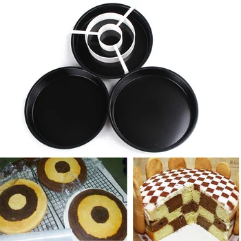 

3 PCS Cake Pan Non-Stick Aluminum Alloy 9 inches Cake Tray Mold Seperator for Oven Baking Dessert Tool Molde para pasteles RT99