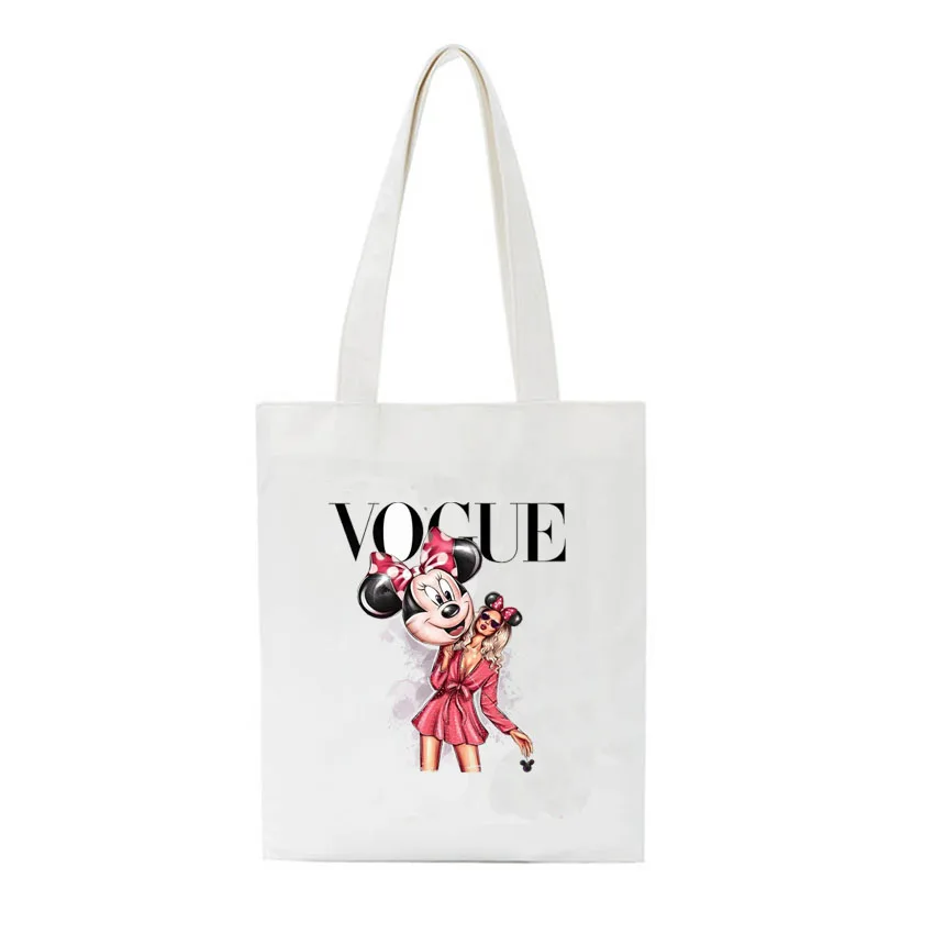 Новинка, модные сумки для покупок с мышкой, Холщовая Сумка на плечо для девушек, женская сумка-тоут для женщин, сумки для шоппинга