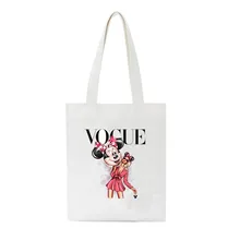 Новинка, модные сумки для покупок с мышкой, Холщовая Сумка на плечо для девушек, женская сумка-тоут для женщин, сумки для шоппинга