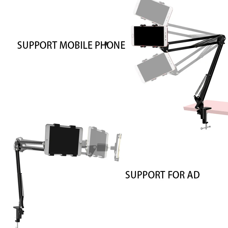  Adjustable 6-11'' Tablet Stand Holder For Ipad 2 3 4 Air Mini For Samsung Xiaomi Lazy Bed Desk Hold