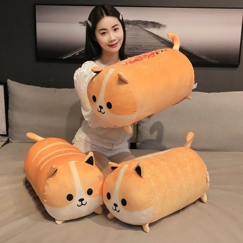 Новинка креативная плюшевая подушка Huggable с хлебом игрушка мягкая набивная