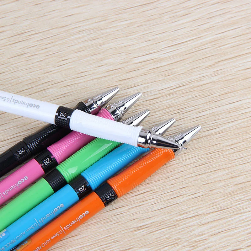 0.5/0.7/0.9mm Kawaii Solid Color Automatic Pencils Creative 2B Mechanical Pencil For Kids Gift School Office Supplies Stationery |