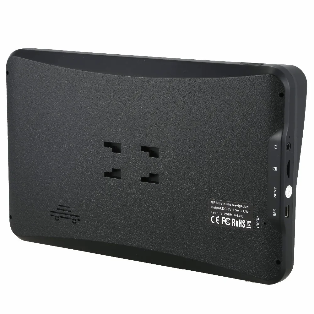 T20 9 дюймов gps-навигатор для машины Навигация Fm Bluetooth Встроенная навигационная карта Ram 256Mb+ Rom 8Gb для грузовиков Gps навигаторы автомобильные