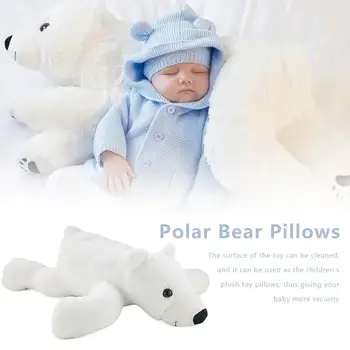 

Plush Polar Bear Squishy Stuffed Toy Children Soft Lightweight Plush Toy Kids Babies Polar Bear Plush Toy for Pretend Play
