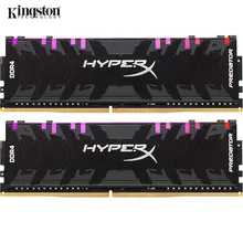 Kingston – mémoire de serveur d'ordinateur de bureau, HyperX Predator RGB, modèle DDR4, capacité 8 go 16 go, fréquence d'horloge 3000/3200/3600/4000MHz, Ram, DIMM, XMP